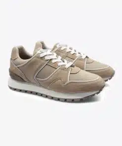 Les Deux Trenton Suede Sneaker Dark Sand