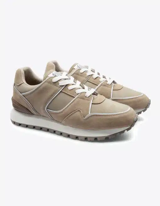 Les Deux Trenton Suede Sneaker Dark Sand