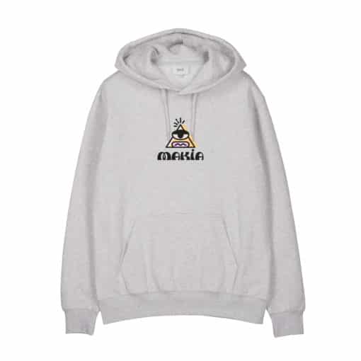 Makia Illuminati Hooded Sweatshirt Light Grey
