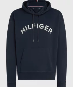 Tommy Hilfiger Arched Logo Hoody Desert Sky