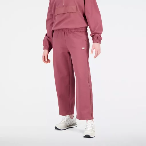 New Balance Athletics Remastered Textured Doubleknit Pant Washed Burgundy