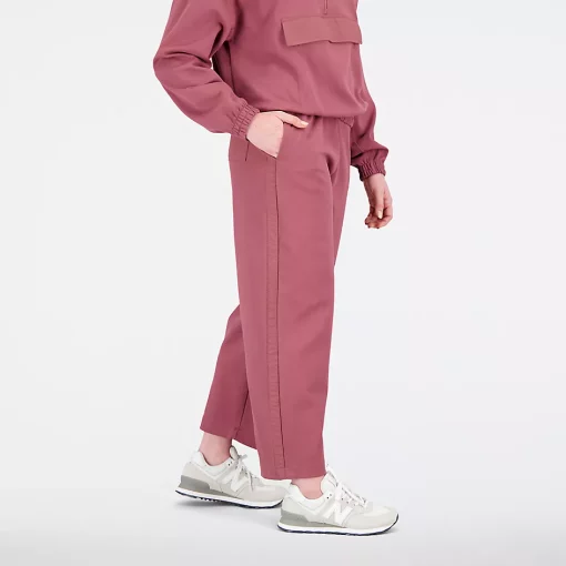 New Balance Athletics Remastered Textured Doubleknit Pant Washed Burgundy