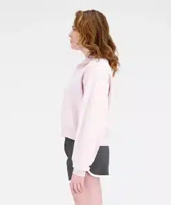New Balance Athletics Remastered French Terry 1/4 Zip Stone Pink