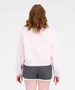 New Balance Athletics Remastered French Terry 1/4 Zip Stone Pink