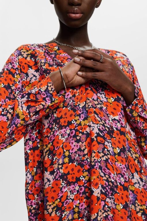 Esprit Flower Blouse New Navy/Orange