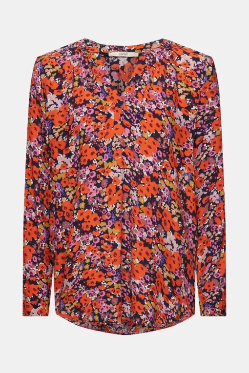 Esprit Flower Blouse New Navy/Orange