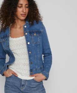 Vila Need Denim Jacket Medium Blue Denim