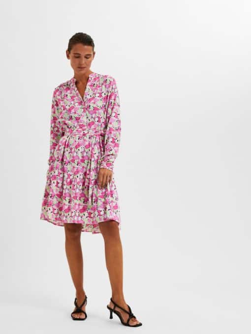 Selected Femme Mivi Short Aop Dress Black