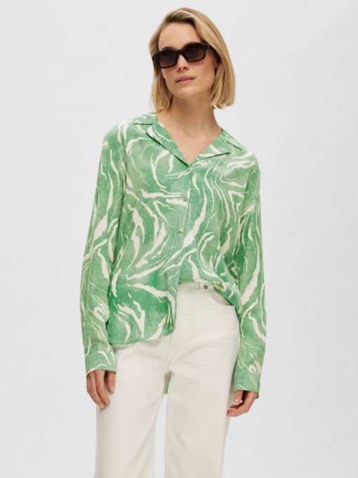 Selected Femme Sirine Shirt Absinthe Green