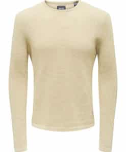 Only & Sons Panter Structure Knit Antique White