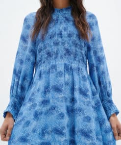 InWear Davila Long Dress Blue Dancing Wall