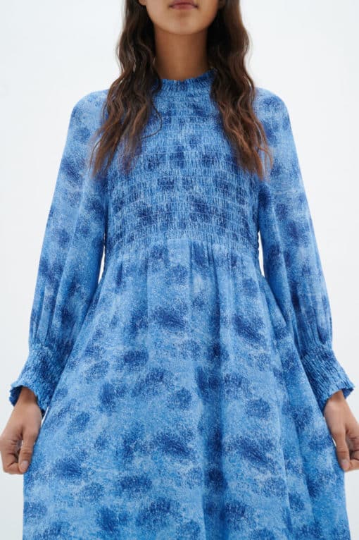 InWear Davila Long Dress Blue Dancing Wall