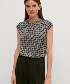 Comma, Blouse Top Black