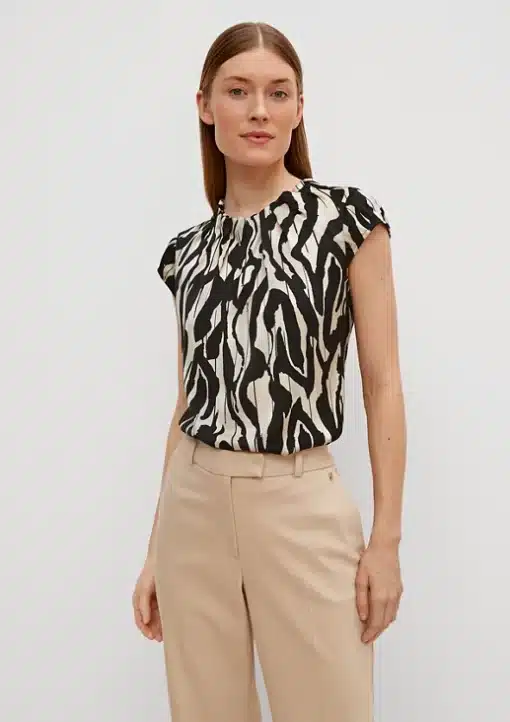 Comma, Blouse Top Black