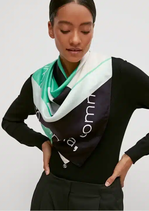 Comma, Scarf Black/Green