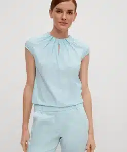 Comma, Blouse Top Arctic Blue