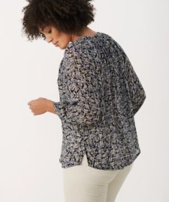Part Two Erdonae Blouse Dark Navy Mini Flower