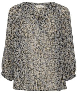 Part Two Erdonae Blouse Dark Navy Mini Flower