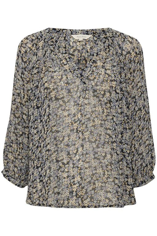 Part Two Erdonae Blouse Dark Navy Mini Flower