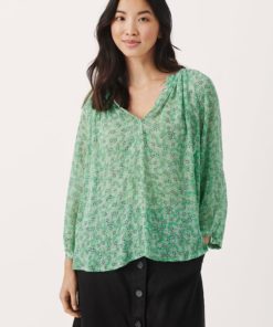Part Two Erdonae Blouse Greenbrair Mini Flower
