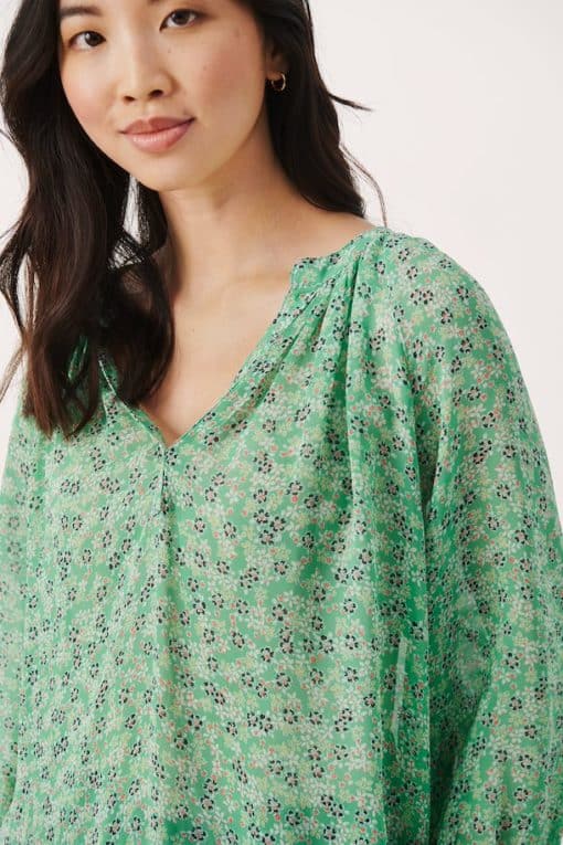 Part Two Erdonae Blouse Greenbrair Mini Flower