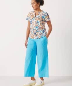 Part Two Gesinas T-Shirt Blue Craft Flower