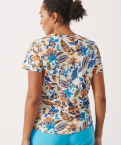 Part Two Gesinas T-Shirt Blue Craft Flower