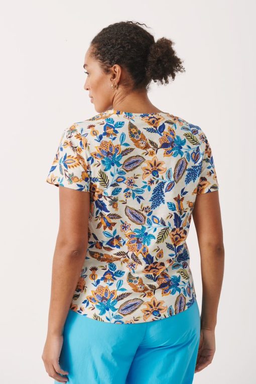 Part Two Gesinas T-Shirt Blue Craft Flower