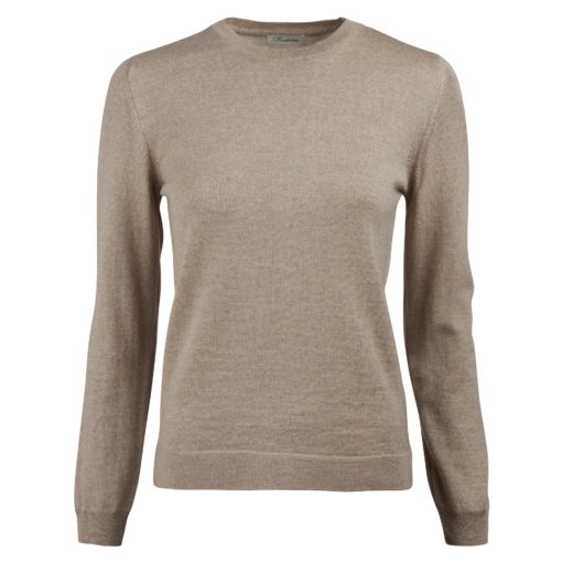 Stenströms Signe Merino Crew Knit Beige