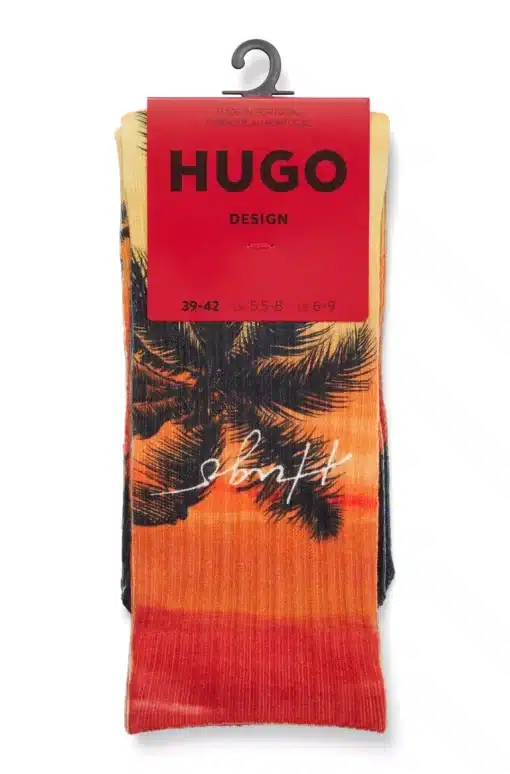 Hugo Palm Print Socks