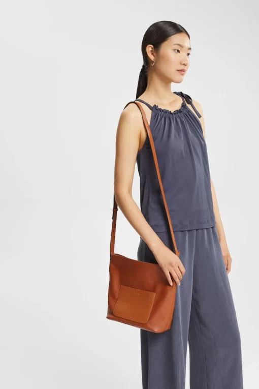 Esprit Shoulder Bag Rust Brown