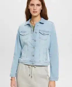 Esprit Denim Jacket Blue Pleached