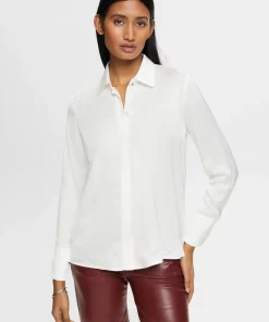 Esprit Satin Blouse Off White