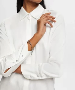 Esprit Satin Blouse Off White
