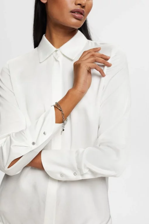 Esprit Satin Blouse Off White