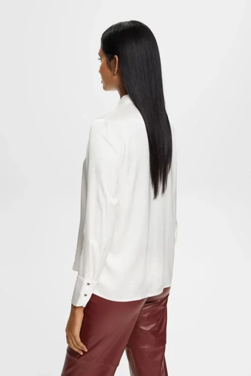 Esprit Satin Blouse Off White