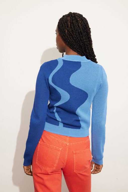 Envii Enida Knit Drapy Wave Small Jacquard