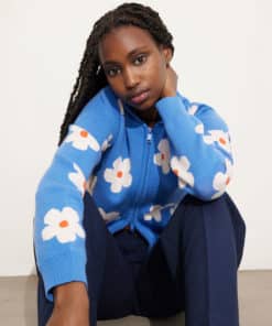 Envii Ennettle Zip Cardigan Anemone Aop
