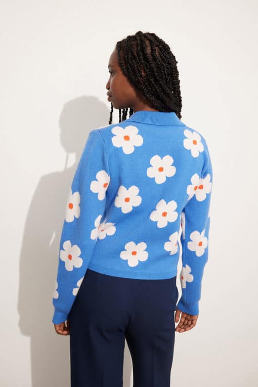 Envii Ennettle Zip Cardigan Anemone Aop