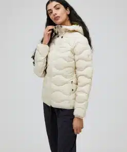 Peak Performance Helium Down Hood Jacket Women Sand Fog