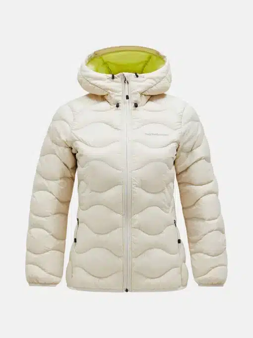Peak Performance Helium Down Hood Jacket Women Sand Fog