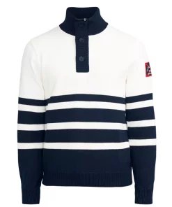 Holebrook Frej T-Neck Windproof Navy/Offwhite