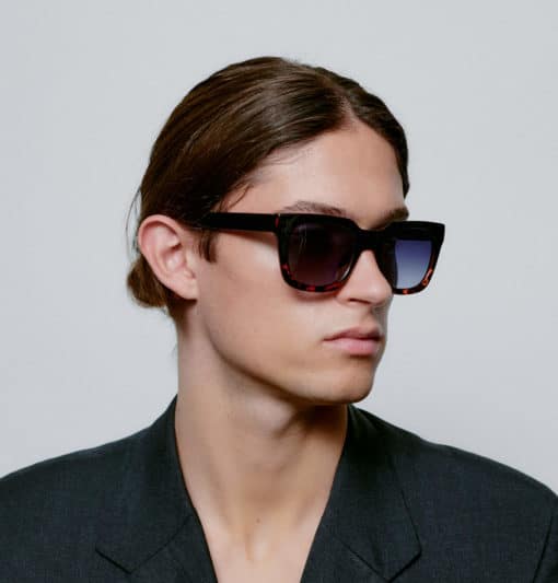 A.Kjaerbede Nancy Sunglasses Black Demi Tortoise