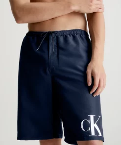 Calvin Klein Board Long Swim Shorts Navy Iris