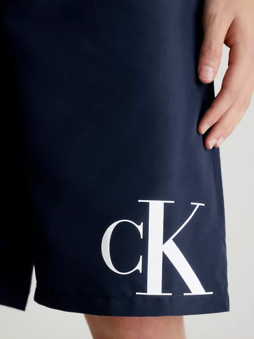 Calvin Klein Board Long Swim Shorts Navy Iris