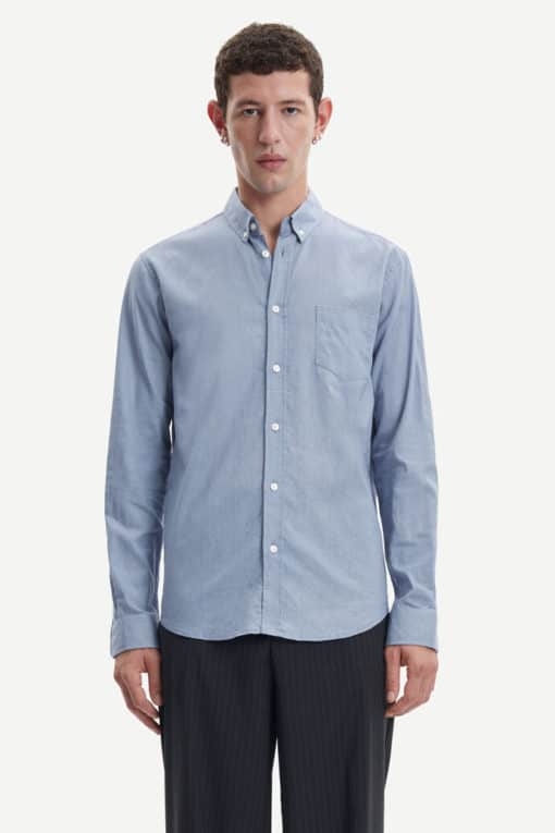 Samsoe & Samsoe Liam BA Shirt Ashley Blue