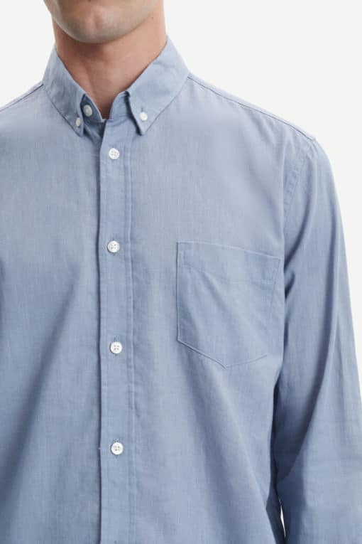Samsoe & Samsoe Liam BA Shirt Ashley Blue