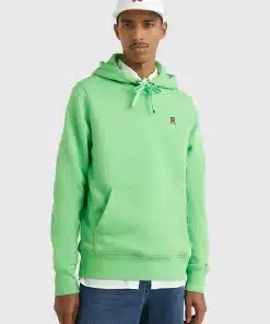 Tommy Hilfiger Fleece Monogram Hoody Spring Lime