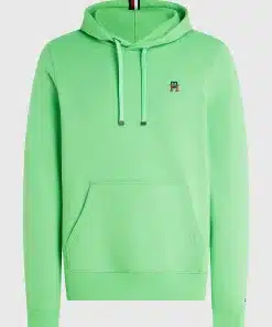 Tommy Hilfiger Fleece Monogram Hoody Spring Lime