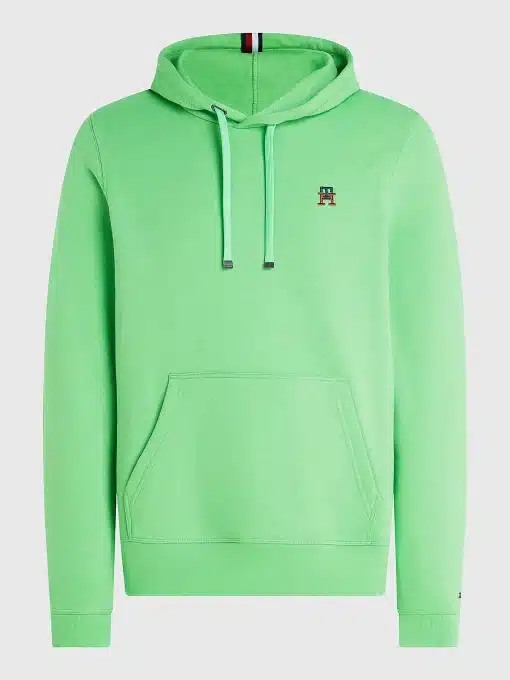Tommy Hilfiger Fleece Monogram Hoody Spring Lime